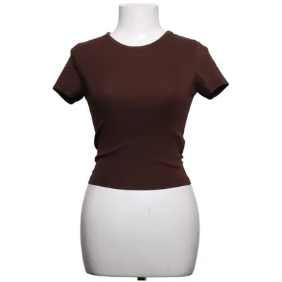 T-shirt (Bruin) van Gina Tricot Katoen, Elastaan
