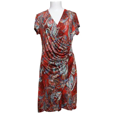 Robe (Rouge, Multicolore) de Revdelle Élasthane, Polyester