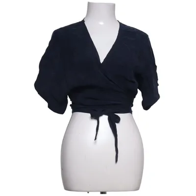 Wikkelblouse (Blauw) van Mandala Cupro