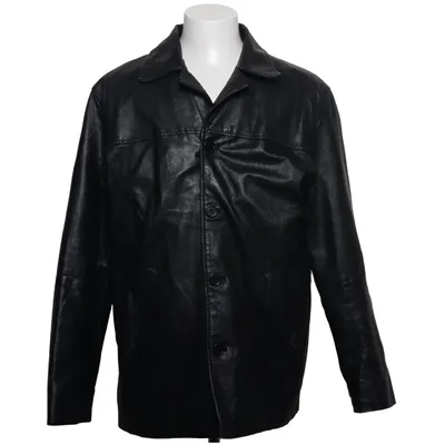 Veste en cuir (Noir) de SAKI Leather Cuir, Polyester