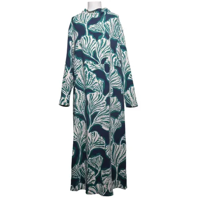 Maxi dress (Blue, Green, White) from Pure by Ulla Popken Elastane, Organic cotton