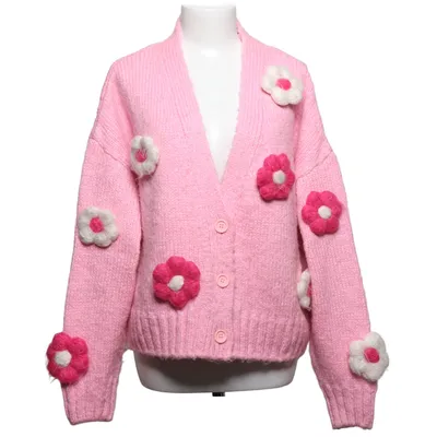 Strickjacke (Pink, Weiß, Mehrfarbig) von Reserved Acryl, Polyamid