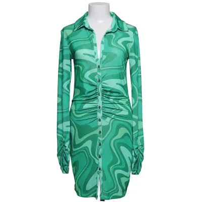 Skjortklänning (Grön) från Melissa Bentsen x NA-KD Elastan, Polyester