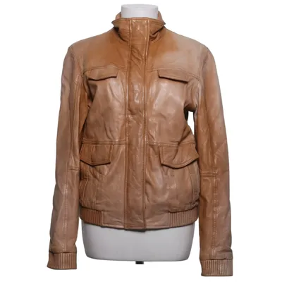 Läderjacka (Brun) från Tigha Skinn, Polyester