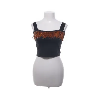 Crop top (Svart, Orange) från Twice As Nice Elastan, Polyamid