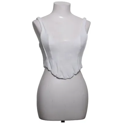 Crop top (Wit) van H&M x Brock Collection Katoen