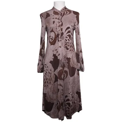 Robe (Marron, Beige) de Maliparmi Soie