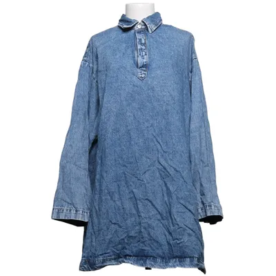 Robe en jean (Bleu) de Pieces Coton, Polyester