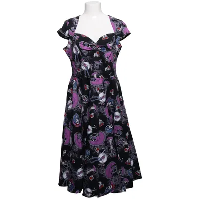 Dress (Black, Purple, Multicolored) from Hell Bunny Cotton, Elastane