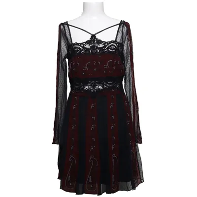 Jurk (Zwart, Rood) van Free People Katoen, Nylon, Polyester, Viscose
