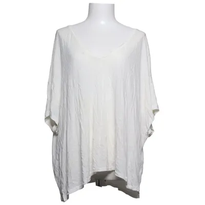T-shirt (Hvid) fra H&M Linned, Polyester, Viscose