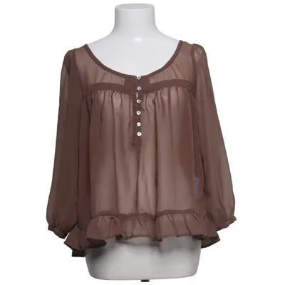 Blouse (Brown) from Ajlajk Polyester