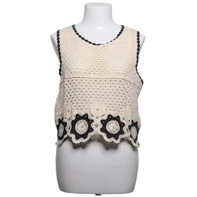 Topp (Beige, Svart) från Studio Amour Bomull, Elastan