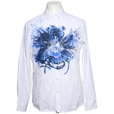 Shirt (White, Blue) from Desigual Cotton