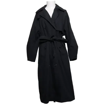 Trench coat (Black) from Zara Cotton, Nylon