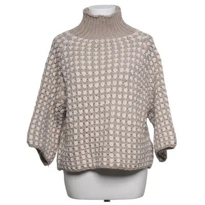Polotröja (Beige, Vit) från Marta Akryl, Alpackaull, Polyester
