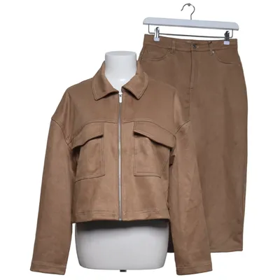 Sæt (ONLSTINA LIFE MW FAUX SUEDE SKIRT CC PNT) fra ONLY Blue Denim Elastan, Genanvendt polyester