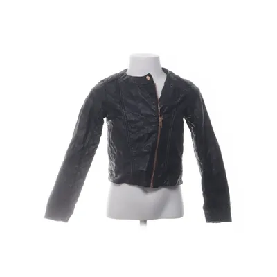 Leren jack (Zwart) van H&M Polyurethaan, Viscose, Polyester