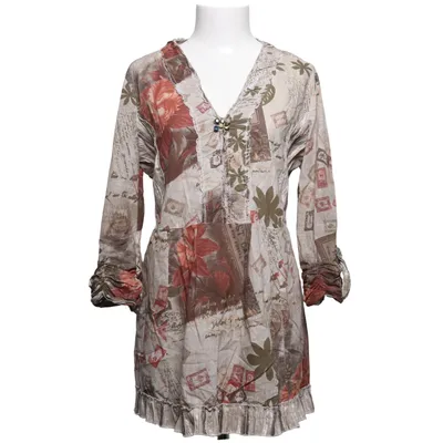 Blouse (Beige, Rouge, Marron) de Bottega Coton
