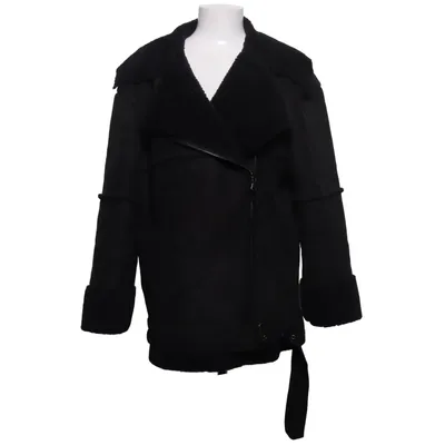 Shearling jacket (Black) from Karo Kauer x NA-KD Polyester