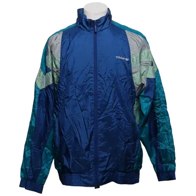 Träningsjacka (Blå, Grön, Flerfärgad) från Adidas Bomull, Polyamid, Polyester