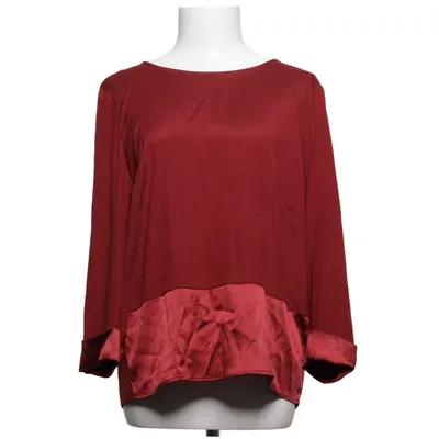 Blouse (Rouge) de Luisa Cerano Élasthane, Soie
