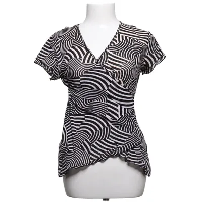 Wickeltop (Schwarz, Weiß) von LA City Polyester