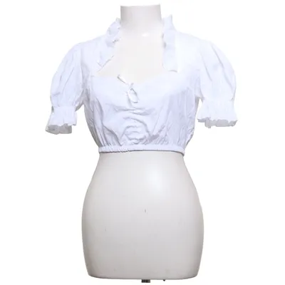 Dirndlblus (Vit) från Lifos Bomull, Polyester