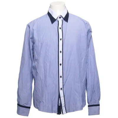 Shirt (Blue, White) from Jeel Cotton, Polyester