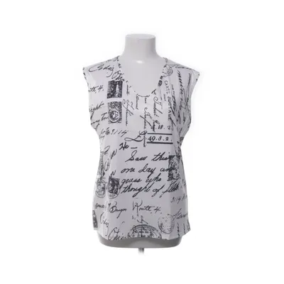Top (White, Black) from Maria & Gabriele Cotton, Polyester