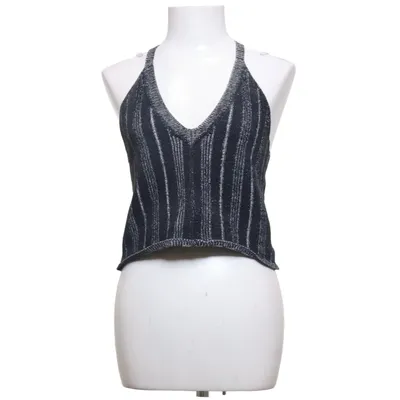 Haltertop (Zwart, Grijs) van American Apparel