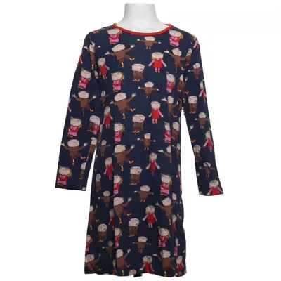 Klänning (Blå, Flerfärgad) från Alfons Åberg Bomull, Ull