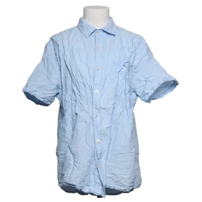 Chemise à manches courtes (Bleu) de On Our Terms Coton, Lin