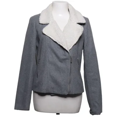 Veste (Gris, Blanc) de Ann Christine Acrylique, Coton, Polyamide, Polyester, Laine
