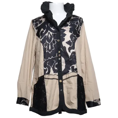 Jakke (Beige, Sort) fra Alessa W Collection Bomuld, Polyester