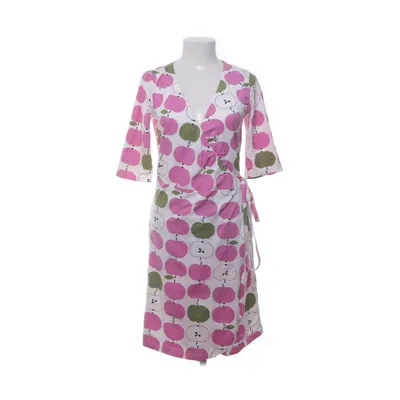 Wrap dress (White, Purple, Multicolored) from Me&i Cotton, Elastane