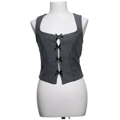 Suit vest (Gray) from Kimchi Blue Elastane, Polyester, Viscose