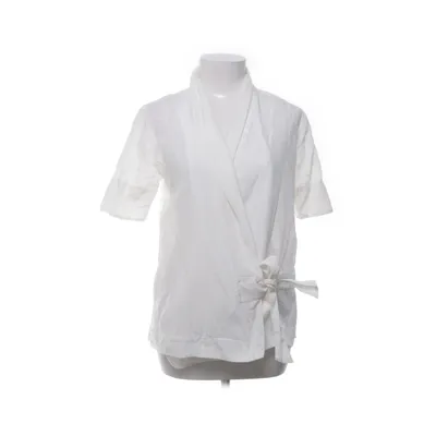 Wrap top (White) from J.Lindeberg Cotton, Silk