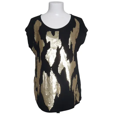 Top (Black, Gold) from Inc International Concepts Nylon, Viscose