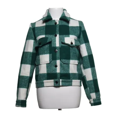 Overshirt (Green, White) from Daphnea Polyester, Wool