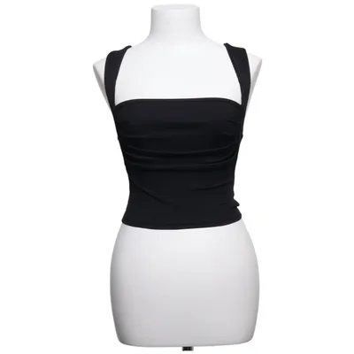 Crop top (Zwart) van Cider Elastaan, Polyester