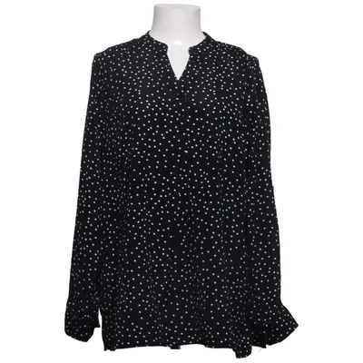 Blouse (Black, White) from Isolde Polyester
