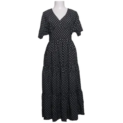 Maxi jurk (Zwart, Wit) van Manguun Viscose