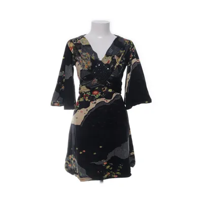 Dress (Black, Multicolored) from Uttam London Cotton, Elastane