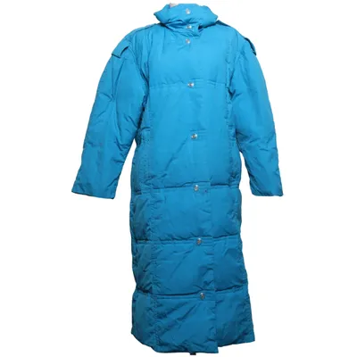 Down coat (Blue) from Maul Cotton, Down, Feather, Polyester