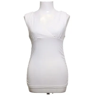 Wrap top (White) from H&M Elastane, Viscose