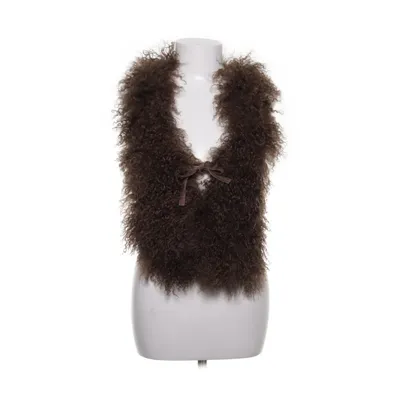 Läderväst (Brun) från Accessories House of Saki Skinn, Päls