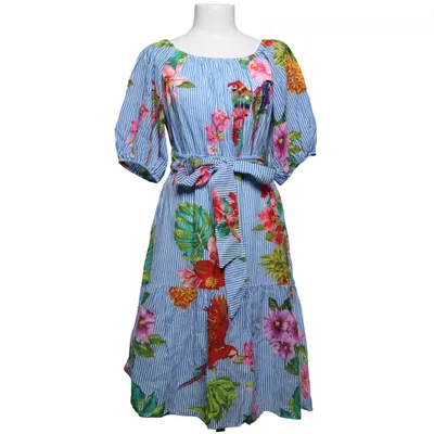 Robe (Bleu, Blanc, Multicolore) de Derhy Coton, Viscose