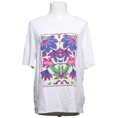 T-shirt (White, Multicolored) from Oui Cotton, Modal