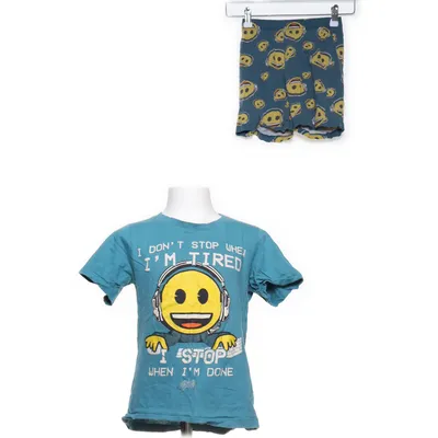 Pyjamas (Blå, Gul, Flerfärgad) från Emoji Bomull